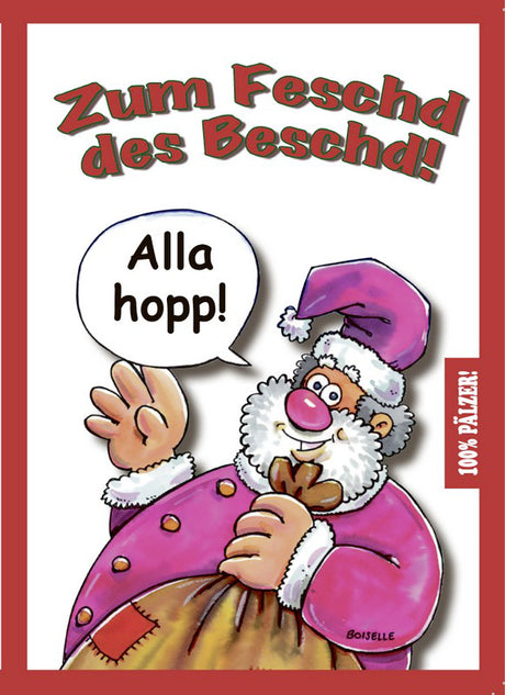 100% Pälzer - Pfalz Weihnachtskarte mit Umschlag - Palz Shop