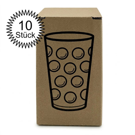 10 x Dubbeglas Karton und Geschenkkarton