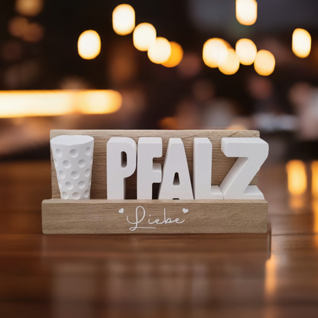 Pfalz & Dubbeglas Deko auf einem Tisch