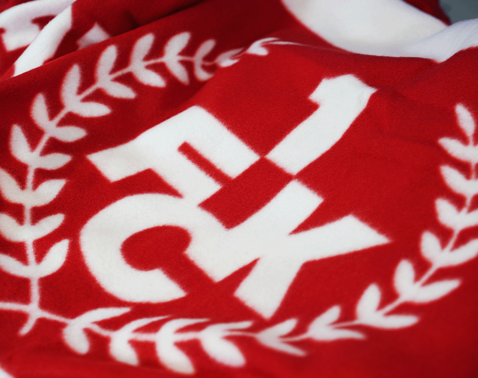 1. FC Kaiserslautern, mein Verein - Fleecedecke, FCK Logo