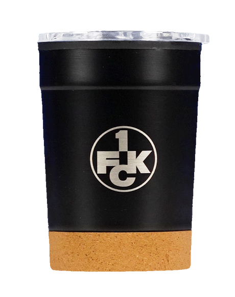 1. FC Kaiserslautern Edelstahlbecher (schwarz)