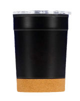 1. FC Kaiserslautern Edelstahlbecher (schwarz), Rückseite ist unbedruckt