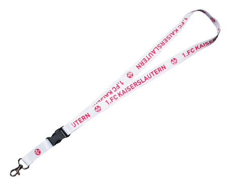 1. FCK Schlüsselband - weiß, Lanyard