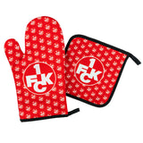1. FCK Topflappen & Topfhandschuh Set