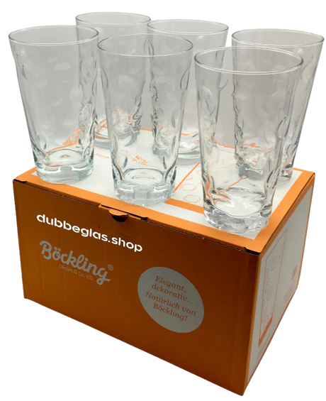 6 x Dubbegläser 0,5 L mit Logofläche (Böckling)