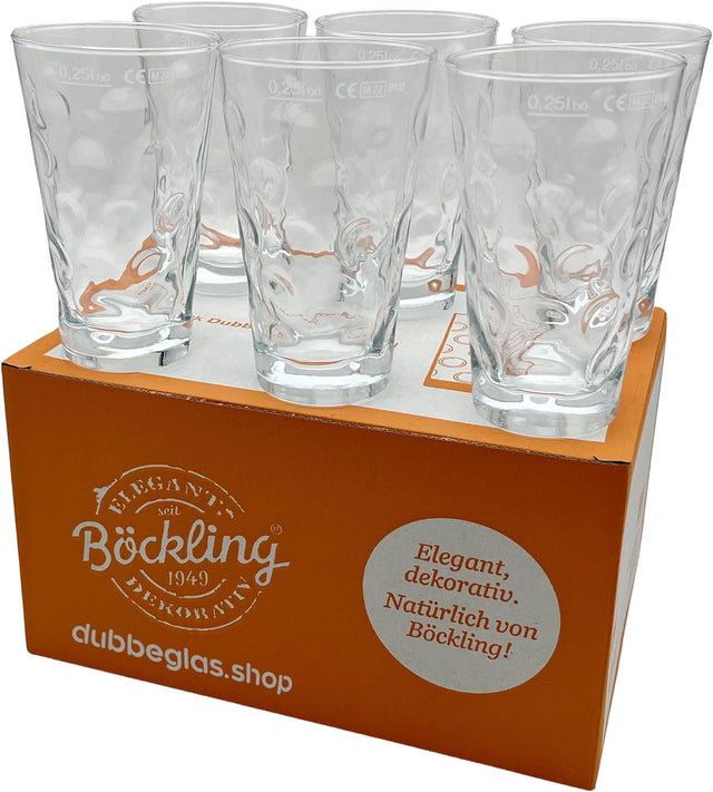 6 x Dubbegläser 0,25 L - Böckling