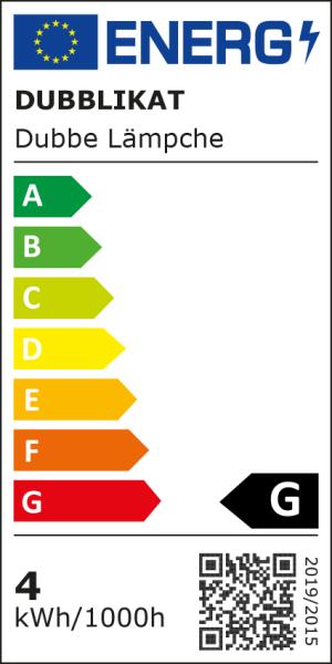 Dubbeglas Lampe - Dubbe Lämpche (Energieeffizienz G)