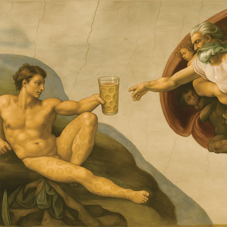 Adam mit Dubbeglas - Leinwand