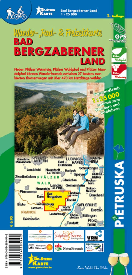 Bad Bergzaberner Land Wanderkarte 1:25.000