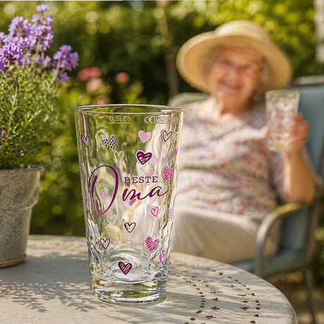 Das Dubbeglas für die beste Oma aus der Pfalz