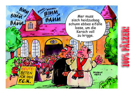 Beten für den FCK - Postkarte, Pfälzisch Shop