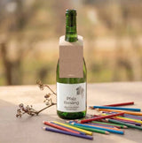 Blanko Weinflaschenanhänger zum selber beschriften