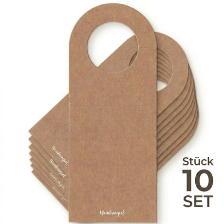 Blanko Flaschenanhänger - 10 Stück