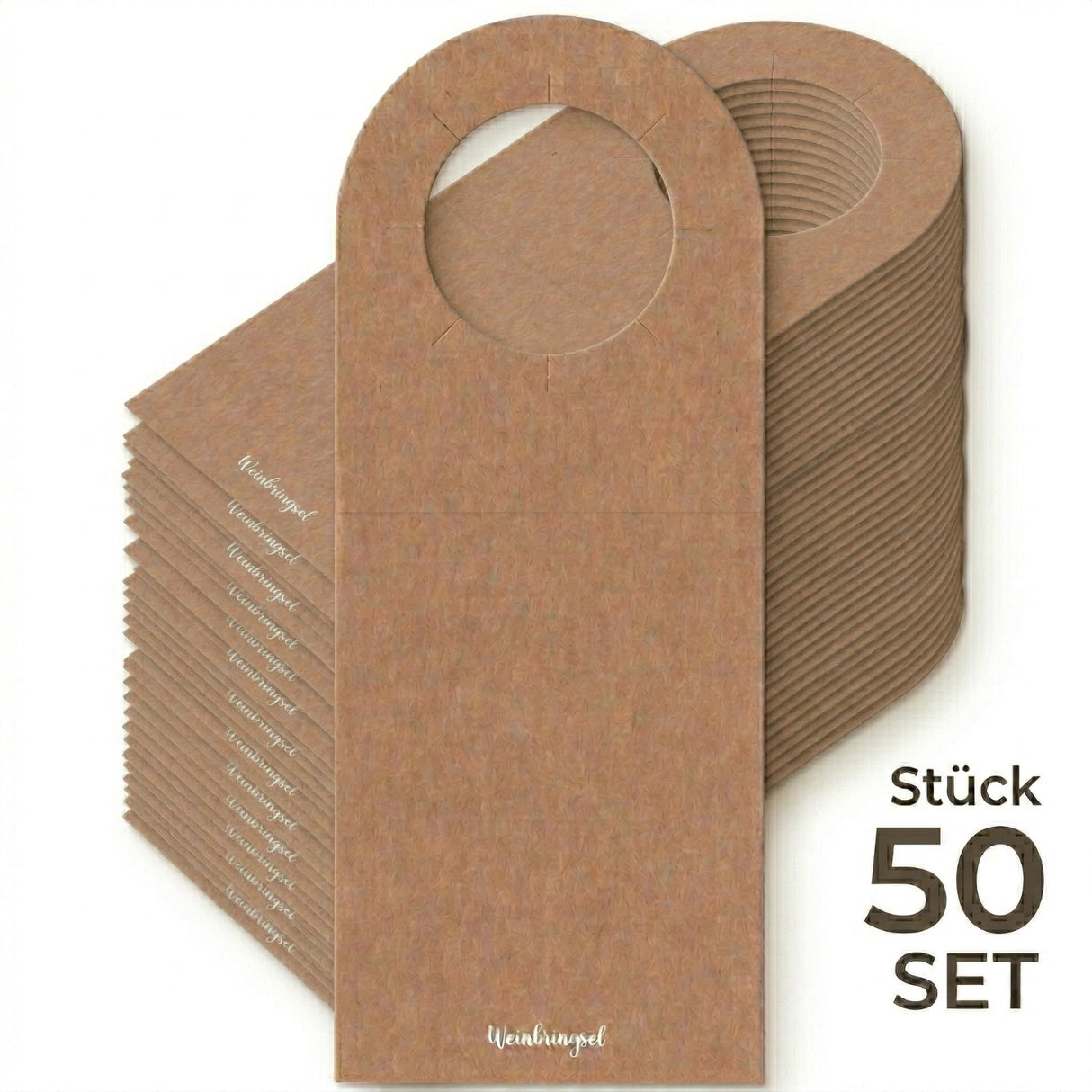 Blanko Flaschenanhänger - 50 Stück