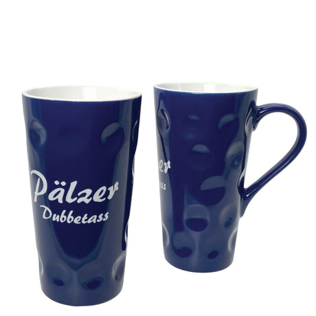 Pälzer Dubbetass 0,2 L - Dubbetasse mit Aufdruck, blau