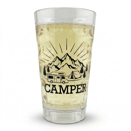 Camper Dubbebecher - Transparent, mit einer Rieslingschorle