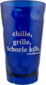 chille, grille, Schorle kille Dubbebecher 0,5 Liter - blau