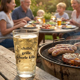 Chille, Grille, Schorle kille... Dubbeglas  0,5 L