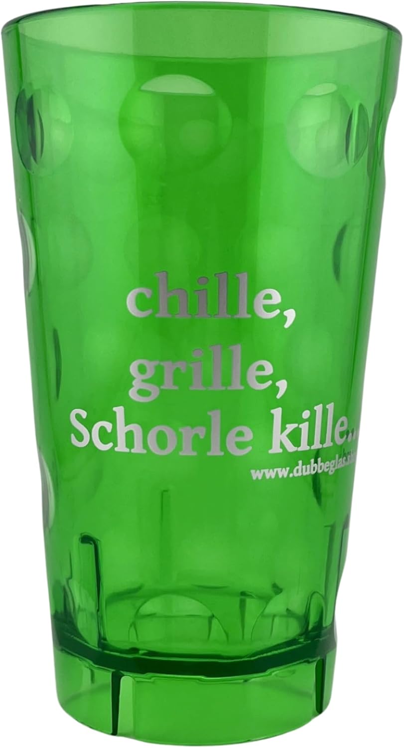 chille, grille, Schorle kille Dubbebecher 0,5 Liter - grün