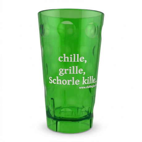 chille, grille, Schorle kille Dubbebecher 0,5 Liter - grün