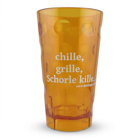 chille, grille, Schorle kille Dubbebecher 0,5 Liter - orange