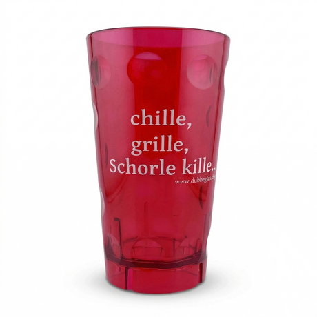 chille, grille, Schorle kille Dubbebecher 0,5 Liter - pink
