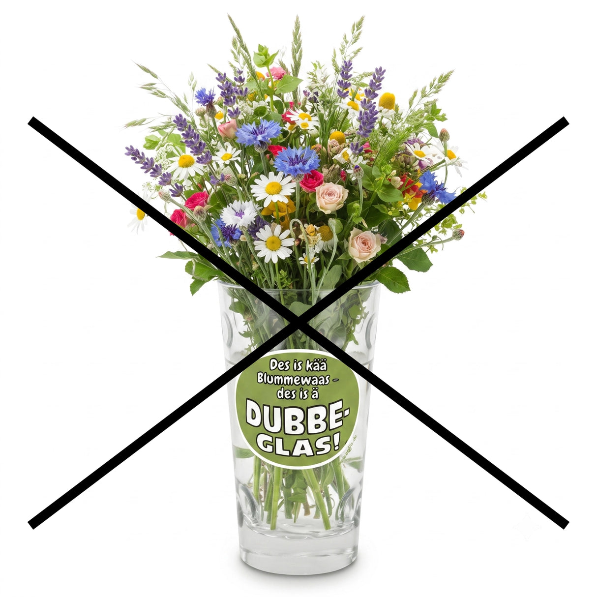 Das Dubbeglas ist keine Blumenvase!