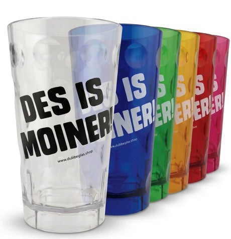  DES IS MOINER! Dubbebecher 0,5 Liter aus Kunststoff, in verschiedenen Farben