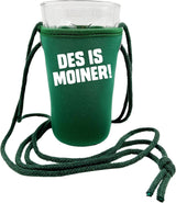 DES IS MOINER! Dubbeglashalter - grün