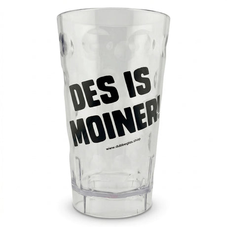 DES IS MOINER! Dubbebecher 0,5 Liter - Transparent