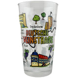 Deutsche Weinstraße Dubbeglas 0,5 L - bunt bedruckt
