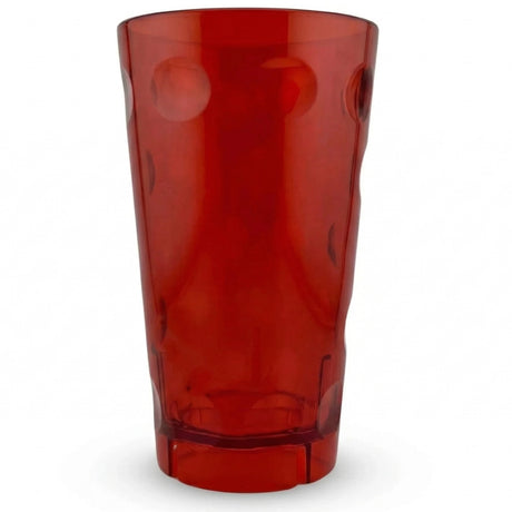 Dubbebecher 0,5 Liter aus Kunststoff mit Logofläche - Rot
