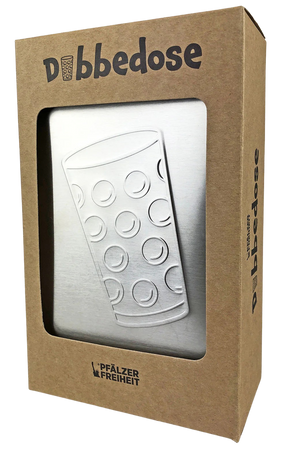 Dubbedose Lunchbox (mit Dubbeglas Prägung)