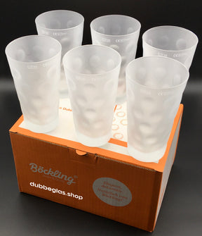 6 x satinerte Dubegläser 0,5 L von Böckling