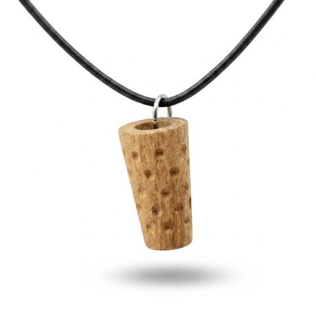 Dubbeglas Kette - Anhänger aus Eiche