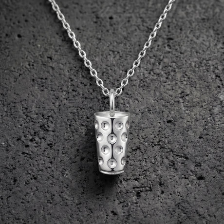 Pfälzer Schorleglas als Kette in Silber  – charmant und besonders