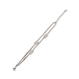 Dubbeglas Armband - Edelstahl, Silber