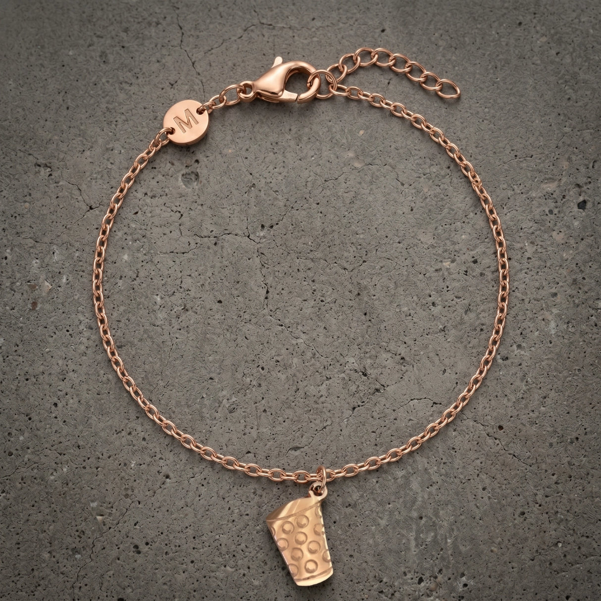 Dubbeglas Armband - Roségold (Kupfer)