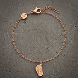 Dubbeglas Armband - Roségold (Kupfer)