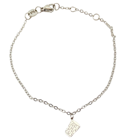 Dubbeglas Armband - Silber