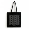 Dubbeglas Baumwolltasche (schwarz)