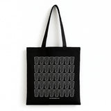 Dubbeglas Baumwolltasche (schwarz)