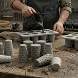 Dubbeglas Silikonform für die Herstellung von Dubbegläsern aus Beton