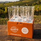 6 x Dubbeglas 0,5 Liter von Böckling in den Pfälzer Weinbergen