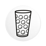 Dubbeglas Button Ø 25 mm - Weiß