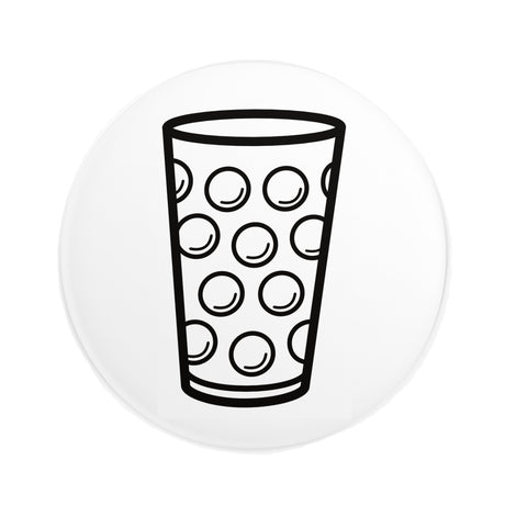 Dubbeglas Button Ø 25 mm - Weiß