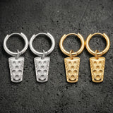 Die Dubbeglas Creolen gibt es in Silber und Gold