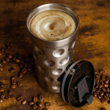 Dubbeglas Thermobecher mit Deckel mit Kaffee