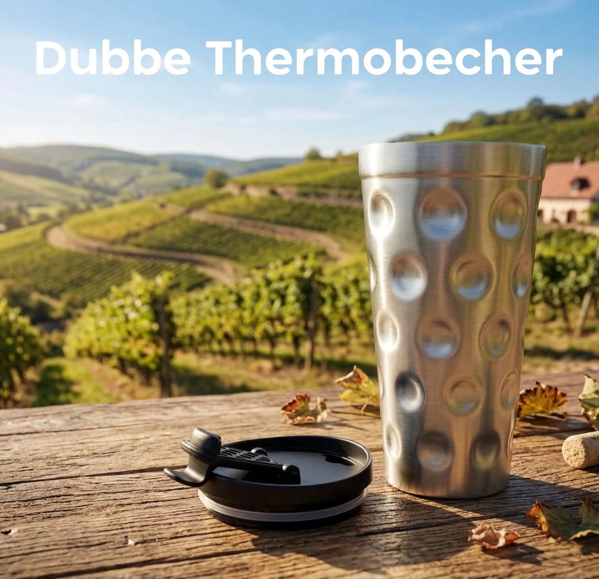 Der Dubbe Thermobecher ist ideal um unterwegs heiße Getränke zu trinken.