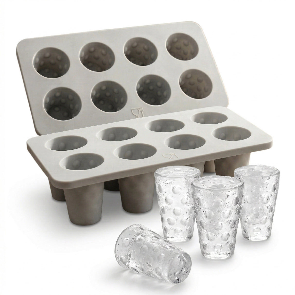 Dubbeglas Eiswürfel Silikonform (2 Stück)